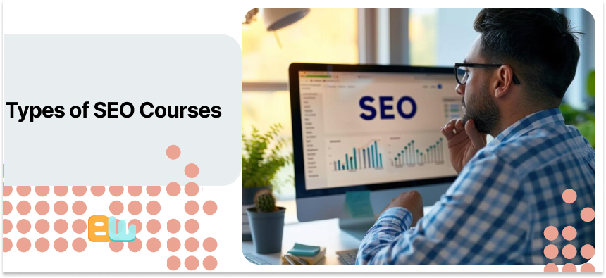 a guy learning SEO courses