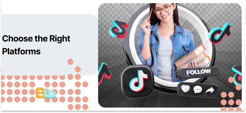 a girl making a video on TikTok