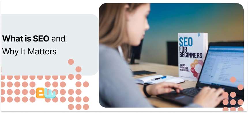 a girl taking SEO courses