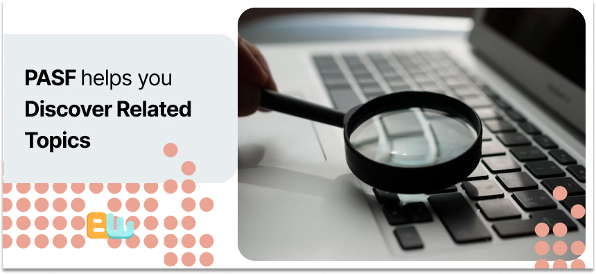 A magnifying glass on a keyboard