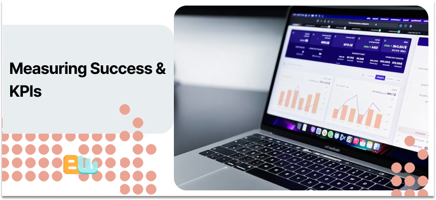 A laptop showing analytics data