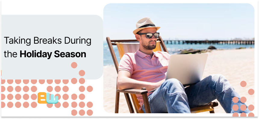 an employee on vacation
