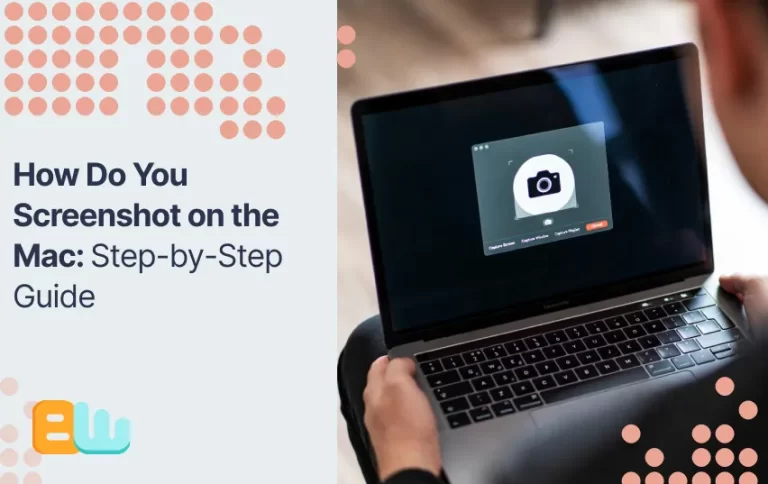 A man holding a MAC laptop with the title How Do You Screenshot on the Mac: Step-by-Step Guide